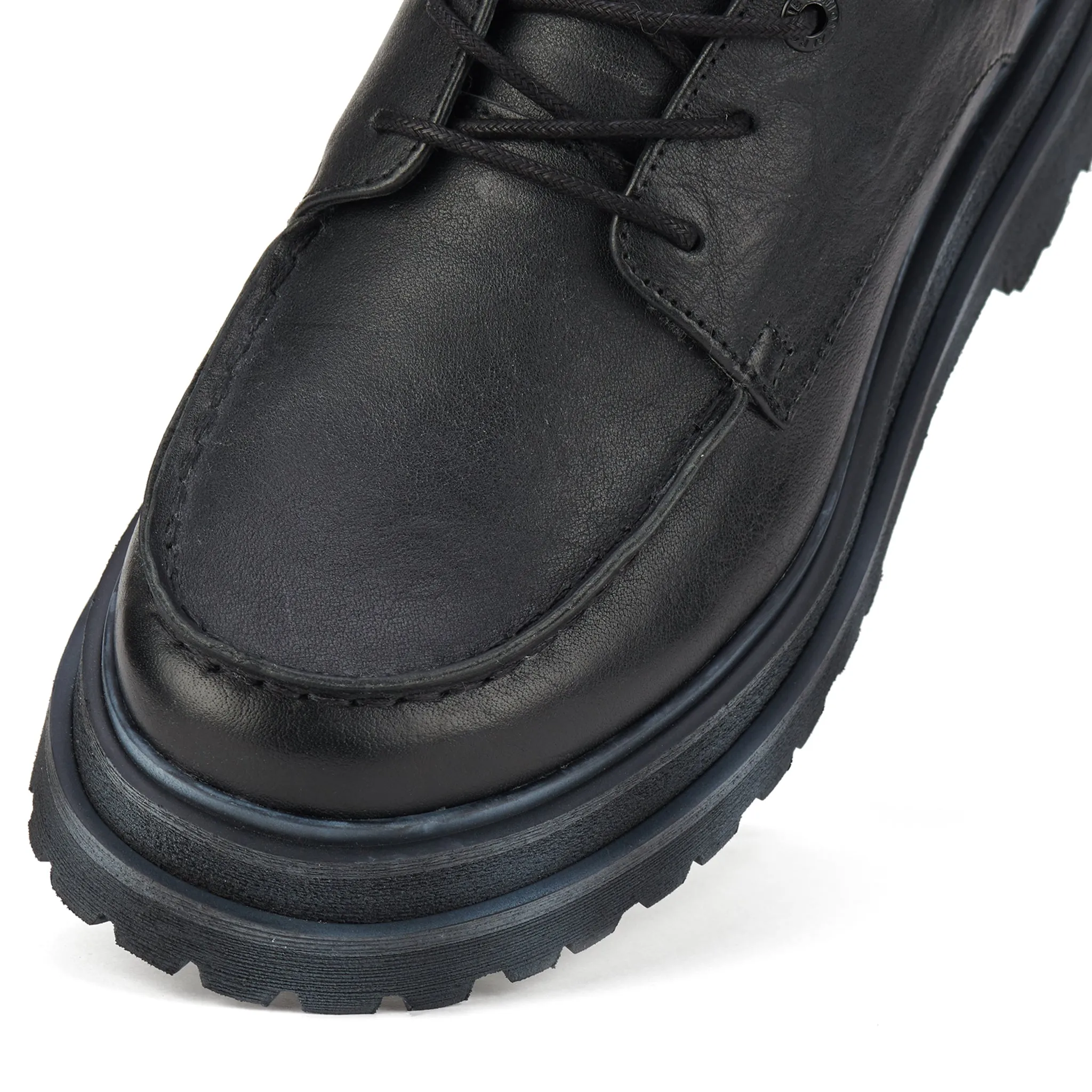 Derby Step Moccasin Black/Neo