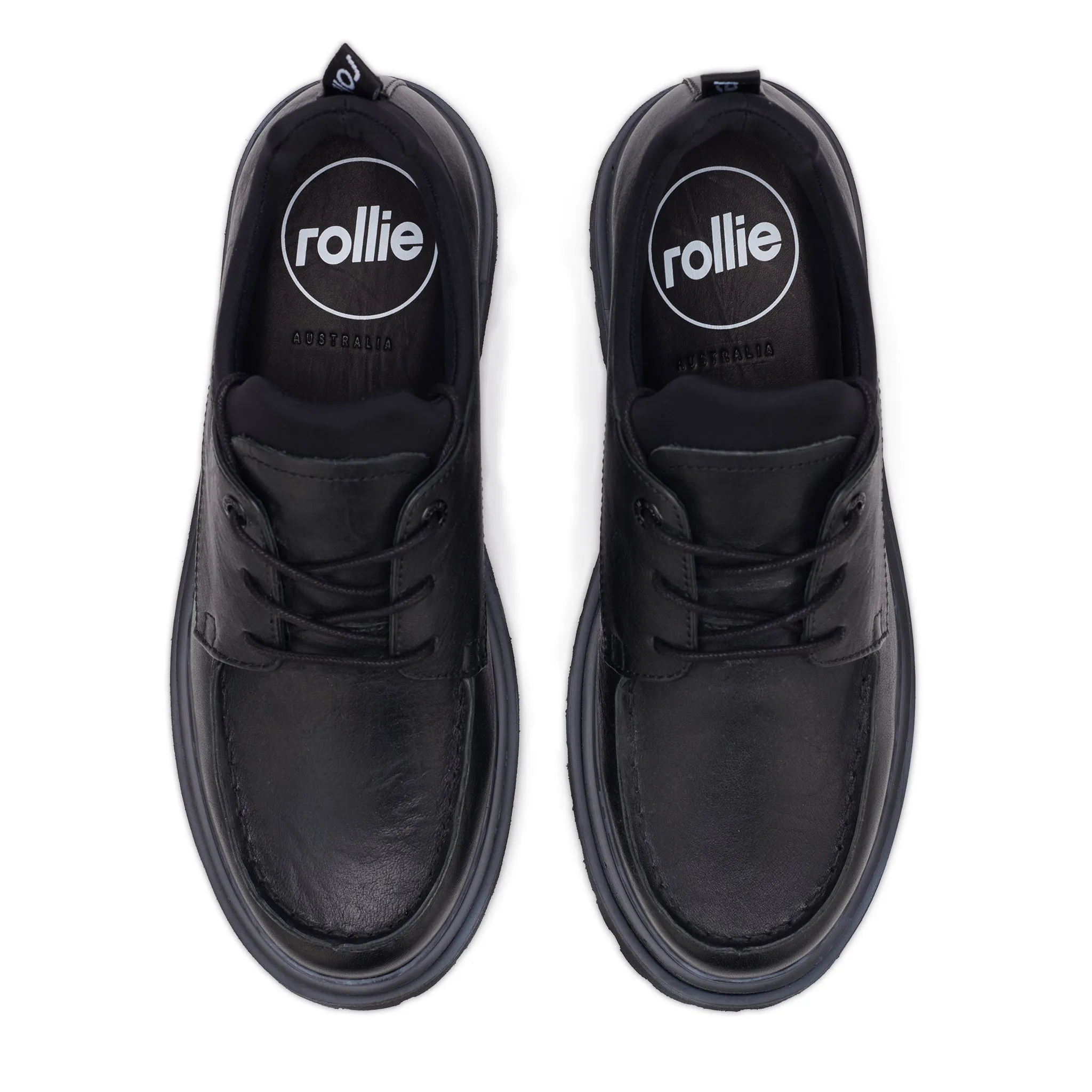 Derby Step Moccasin Black/Neo