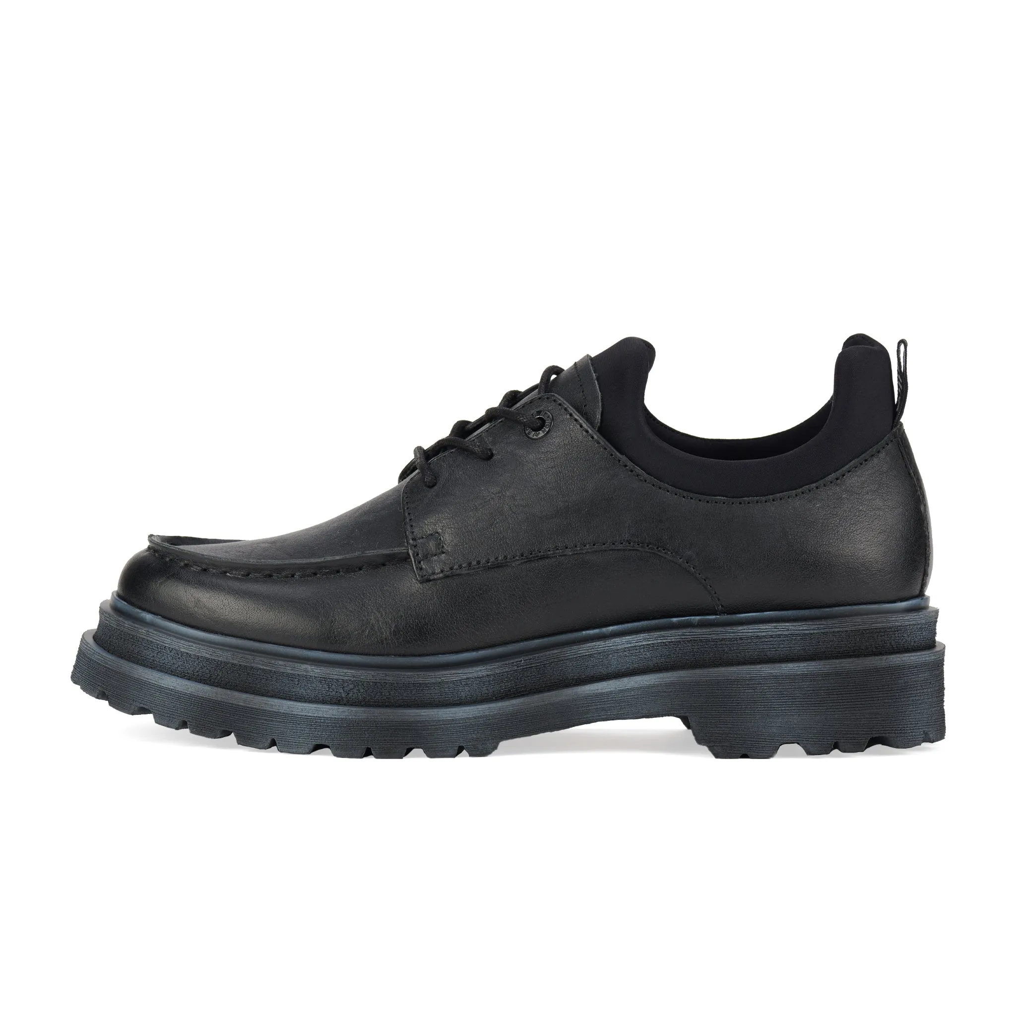 Derby Step Moccasin Black/Neo