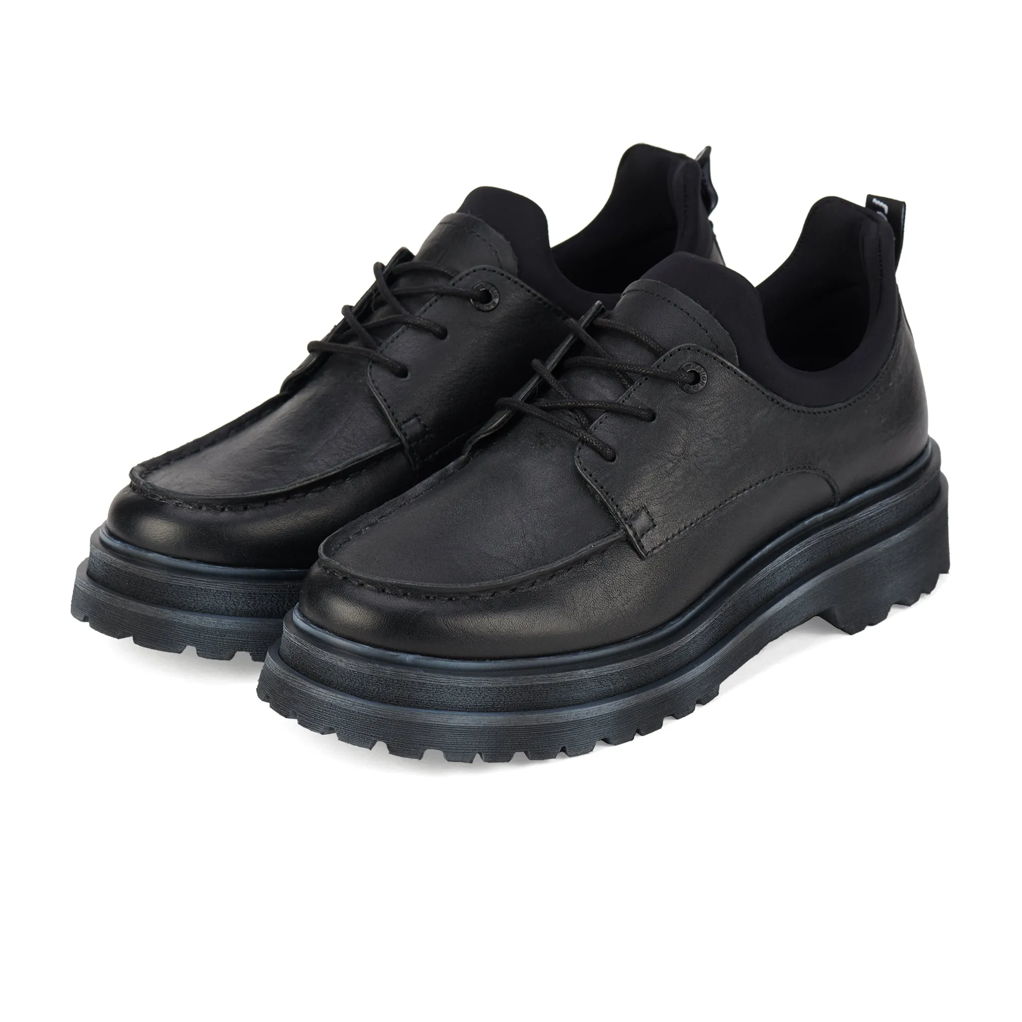 Derby Step Moccasin Black/Neo