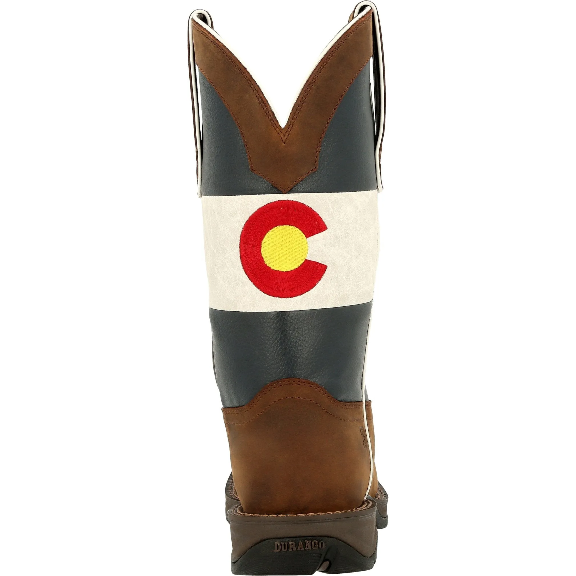 Durango Men's Rebel  11" Square Toe Pull-On Western Boot Brown DDB0346