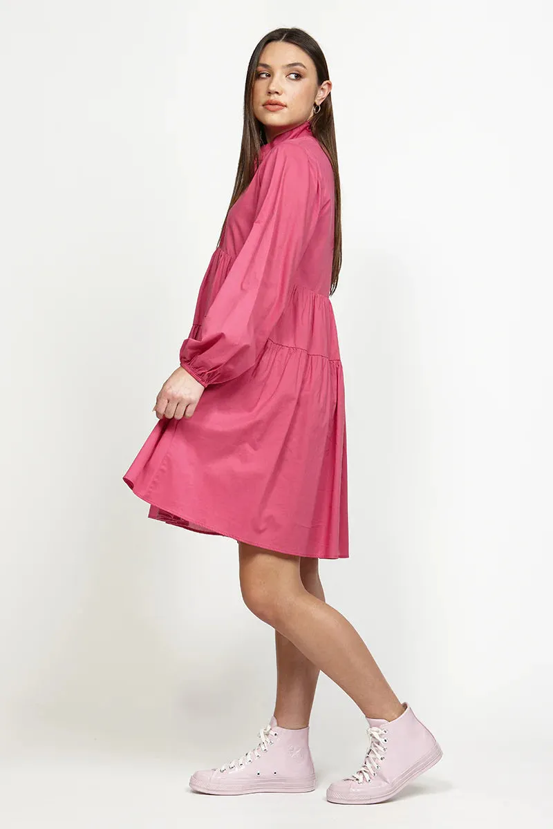 Dusk Dress - Raspberry