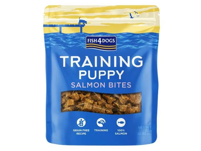 Fish4Dogs Salmon Bites Puppy Training Treats 80g