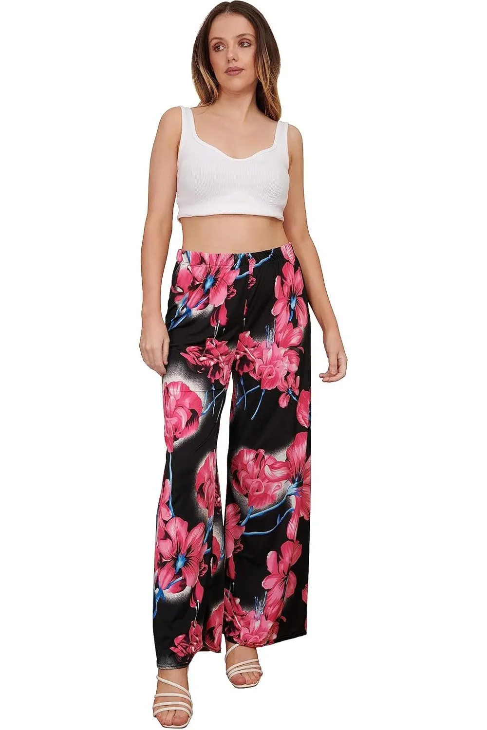 Floral Print Palazzo Trouser
