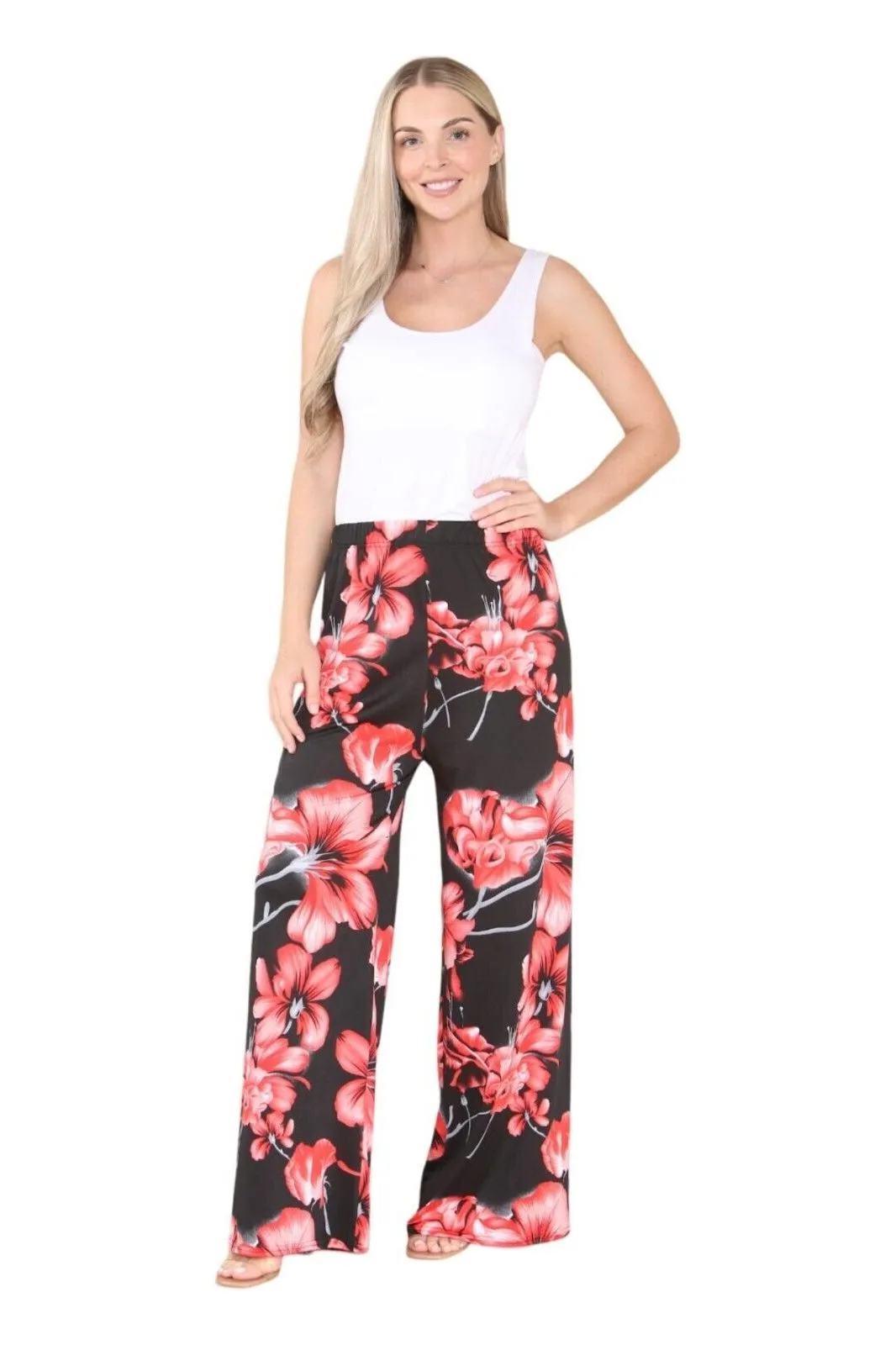 Floral Print Palazzo Trouser