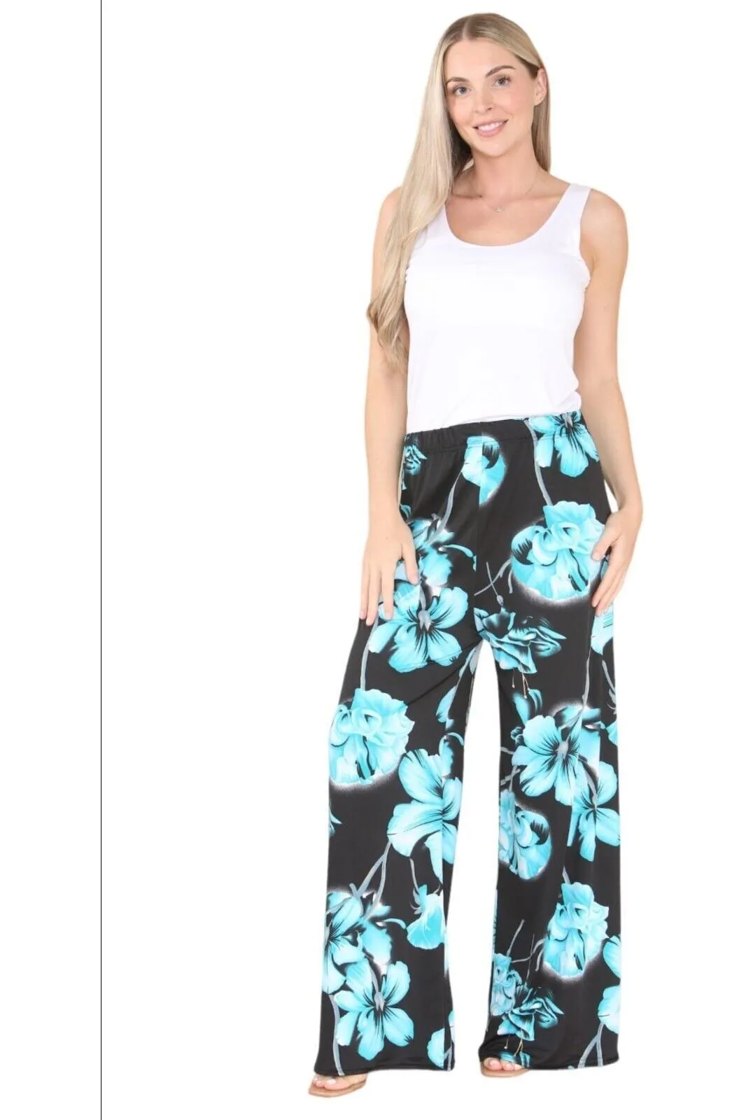 Floral Print Palazzo Trouser