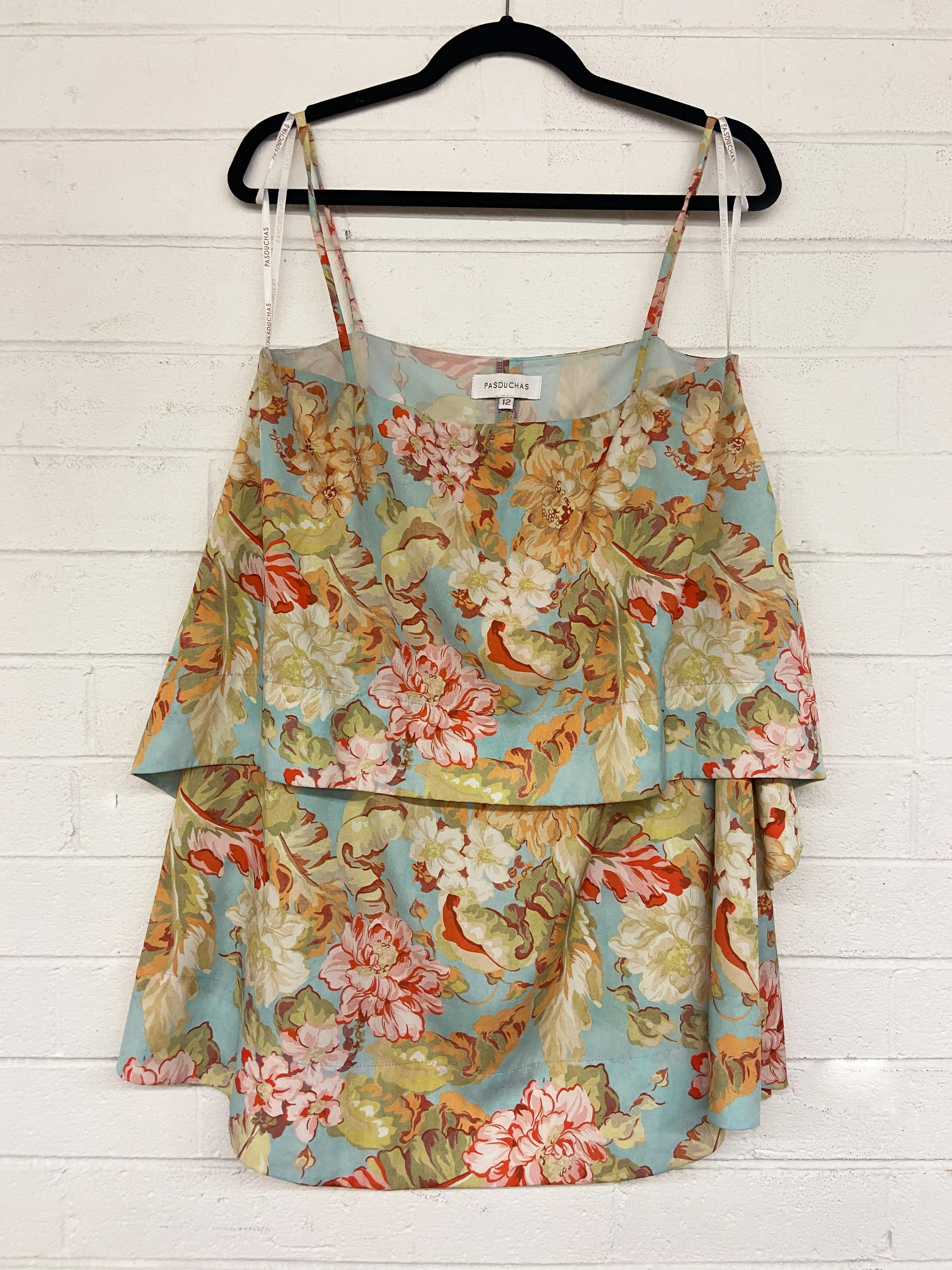 Floral Print Shoe String Top