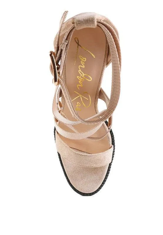 FRESH DAISY Harness Straps Platform High Heels