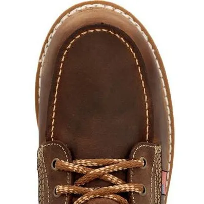Georgia Men's Wedge 8" Waterproof Soft Toe Slip Resistant Work Boot -Brown- GB00532