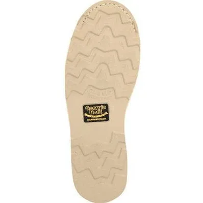 Georgia Men's Wedge 8" Waterproof Soft Toe Slip Resistant Work Boot -Brown- GB00532