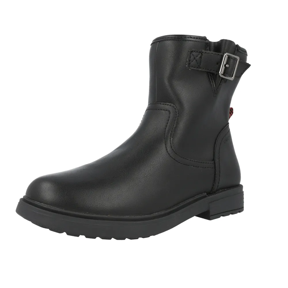 Geox Eclair Black Girl's Ankle Boots