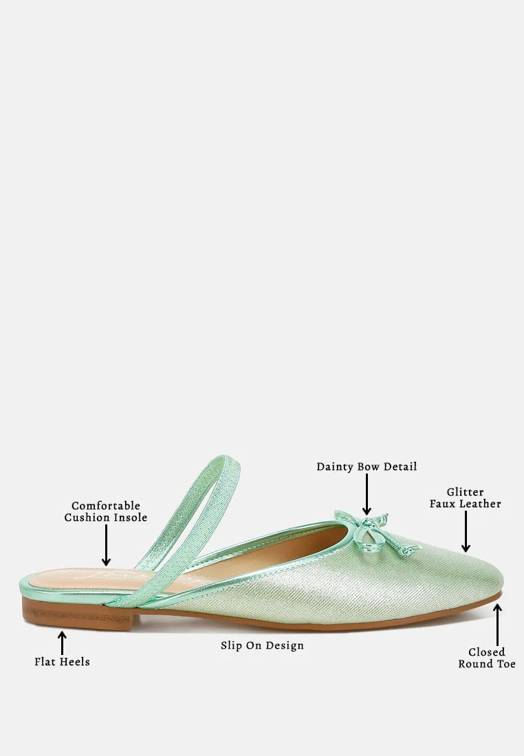 Glitter Ballet Mules By MODE