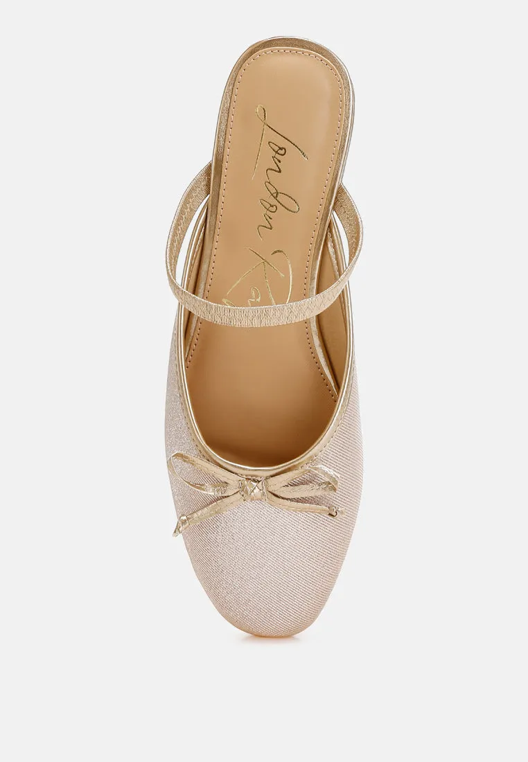 Glitter Ballet Mules By MODE