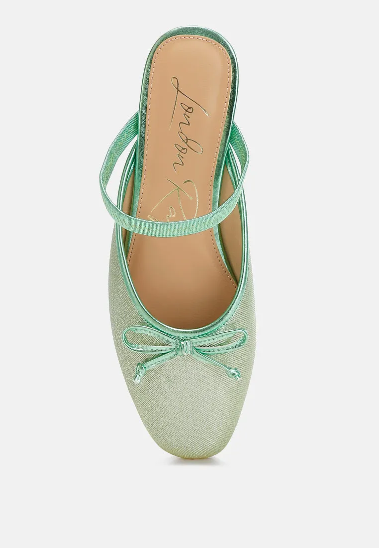 Glitter Ballet Mules By MODE