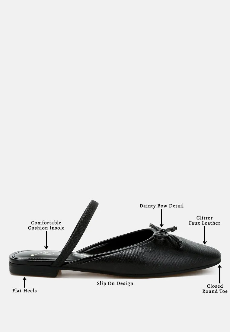 Glitter Ballet Mules By MODE