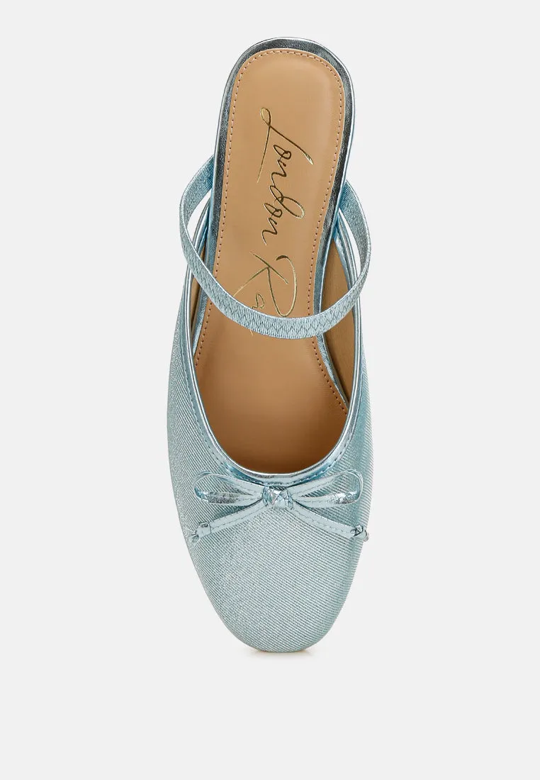 Glitter Ballet Mules By MODE