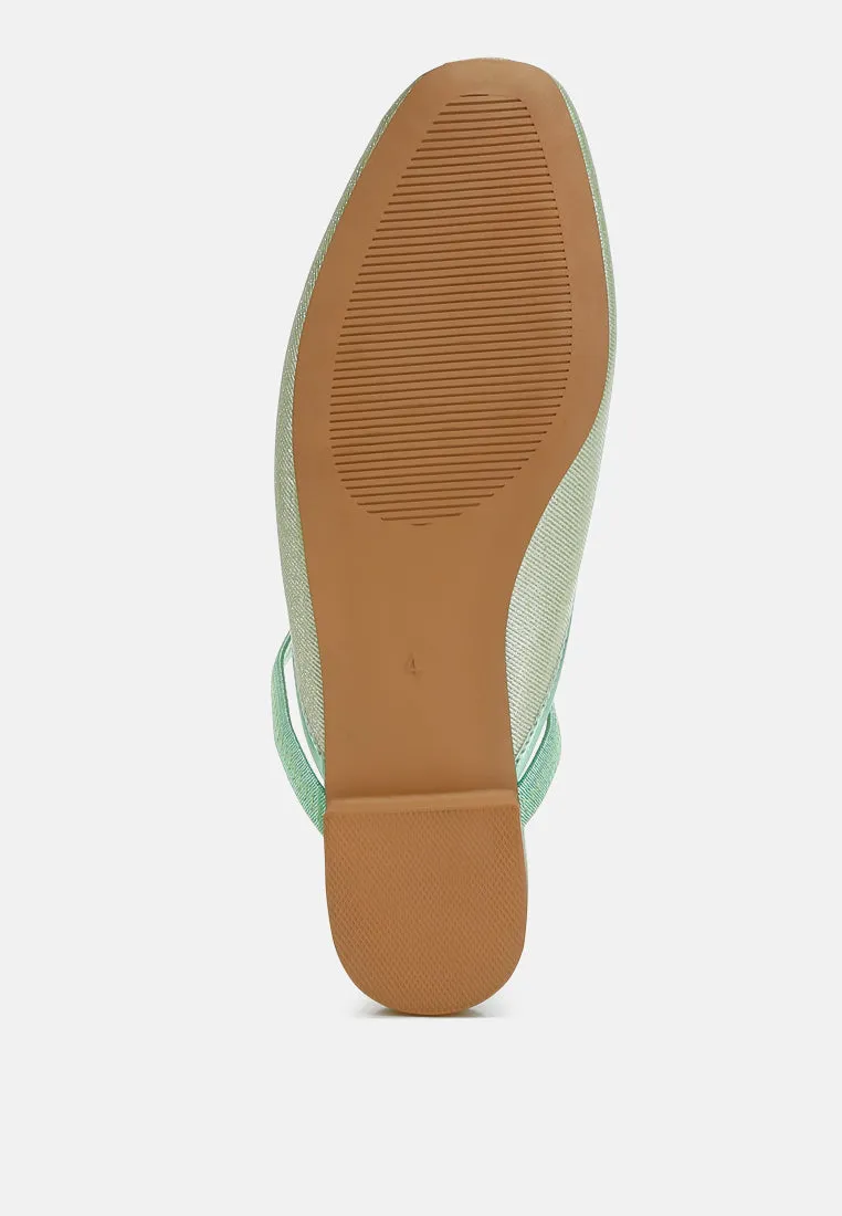 Glitter Ballet Mules By MODE