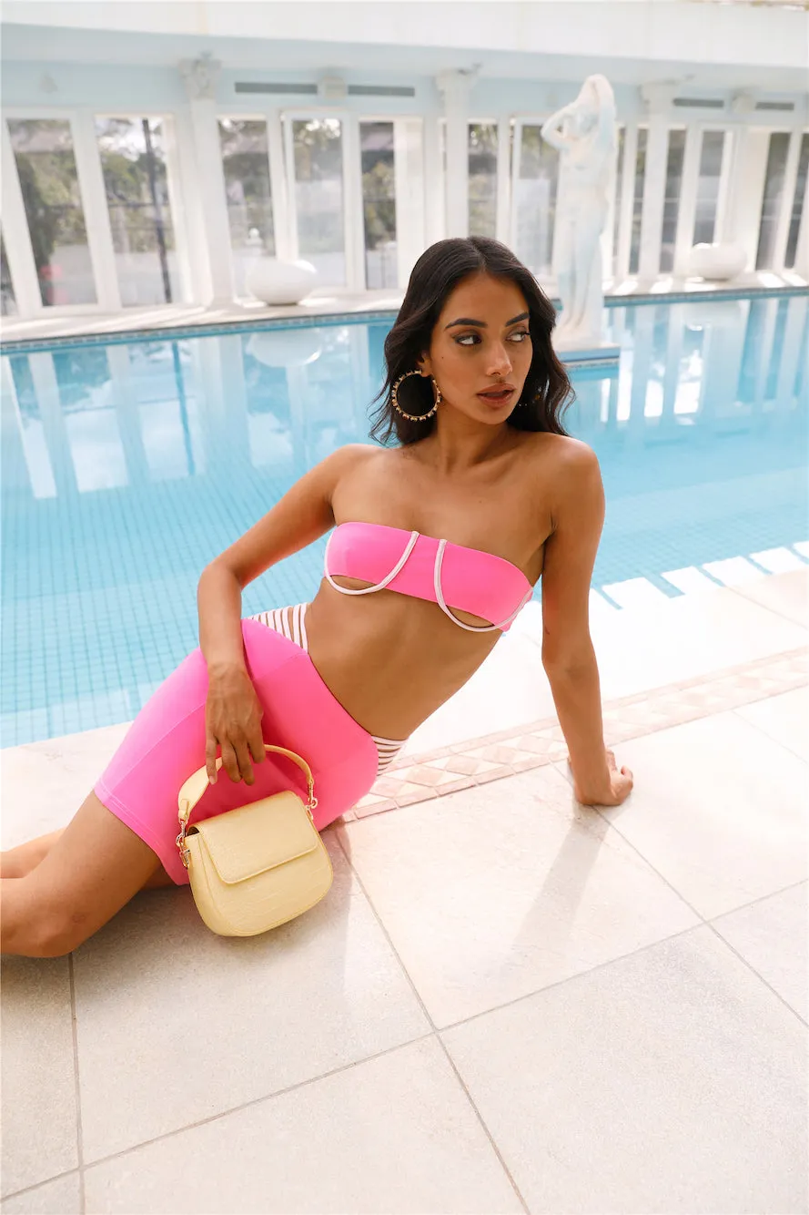 HELLO MOLLY Paradise Resort Crop Top Pink