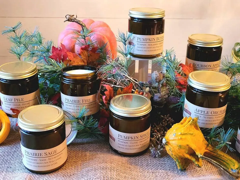 Hemingway Soy Wax Candle | 9 oz Amber Apothecary Jar