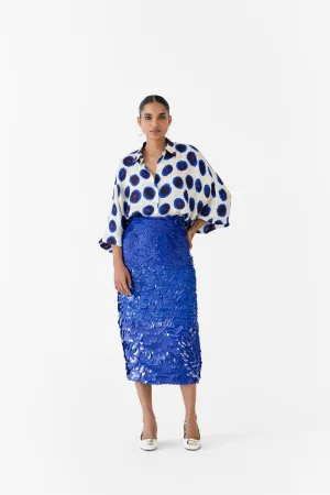 INDIGO BATWING SHIRT