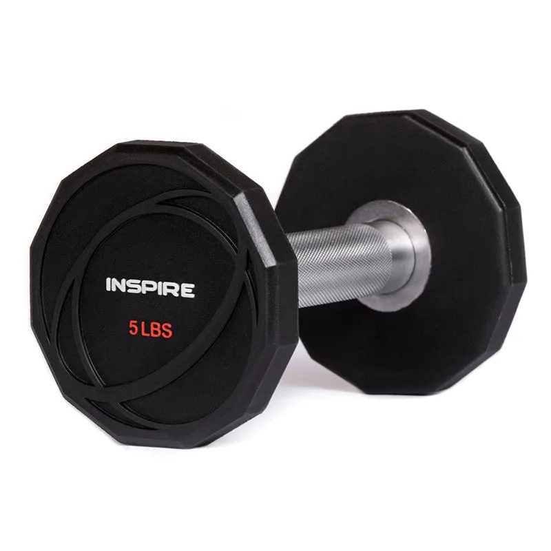 INSPIRE 15LB URETHANE DUMBBELL
