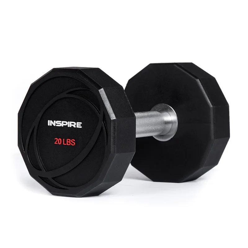 INSPIRE 15LB URETHANE DUMBBELL
