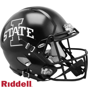 Iowa State Cyclones Helmet Riddell Authentic Full Size Speed Style Satin Black - Special Order