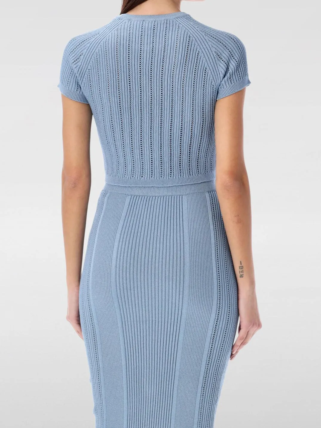 Joni Rib Knit Crop Top & Midi Skirt Set