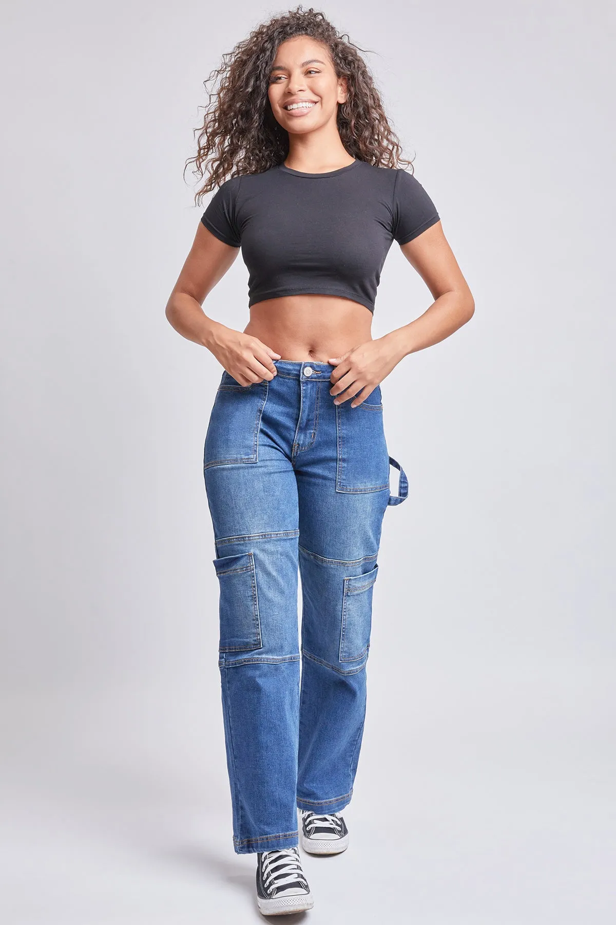 Junior High Rise Straight Leg Cargo Jeans , Pack of 12