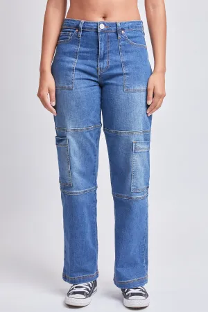 Junior High Rise Straight Leg Cargo Jeans , Pack of 12