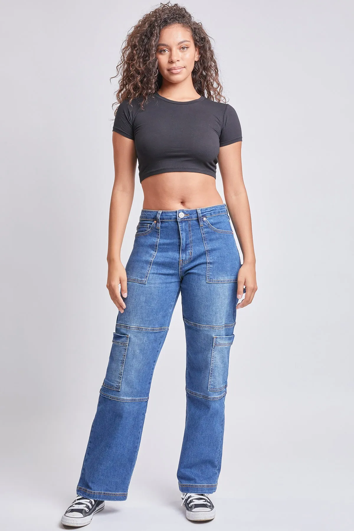 Junior High Rise Straight Leg Cargo Jeans , Pack of 12