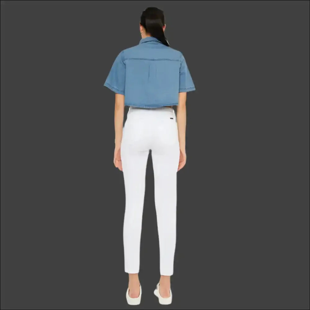 Kancan High Rise Ankle Jeans: your New Bffs for Chic Errands and Dark Humor! 😂👖