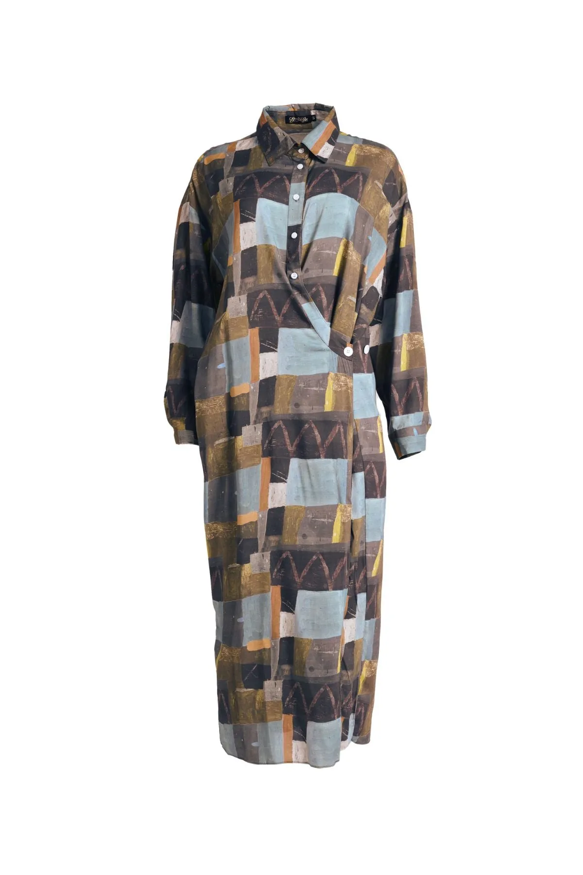 Kismet Fluido Dress Azure Soft Wash in Tencel
