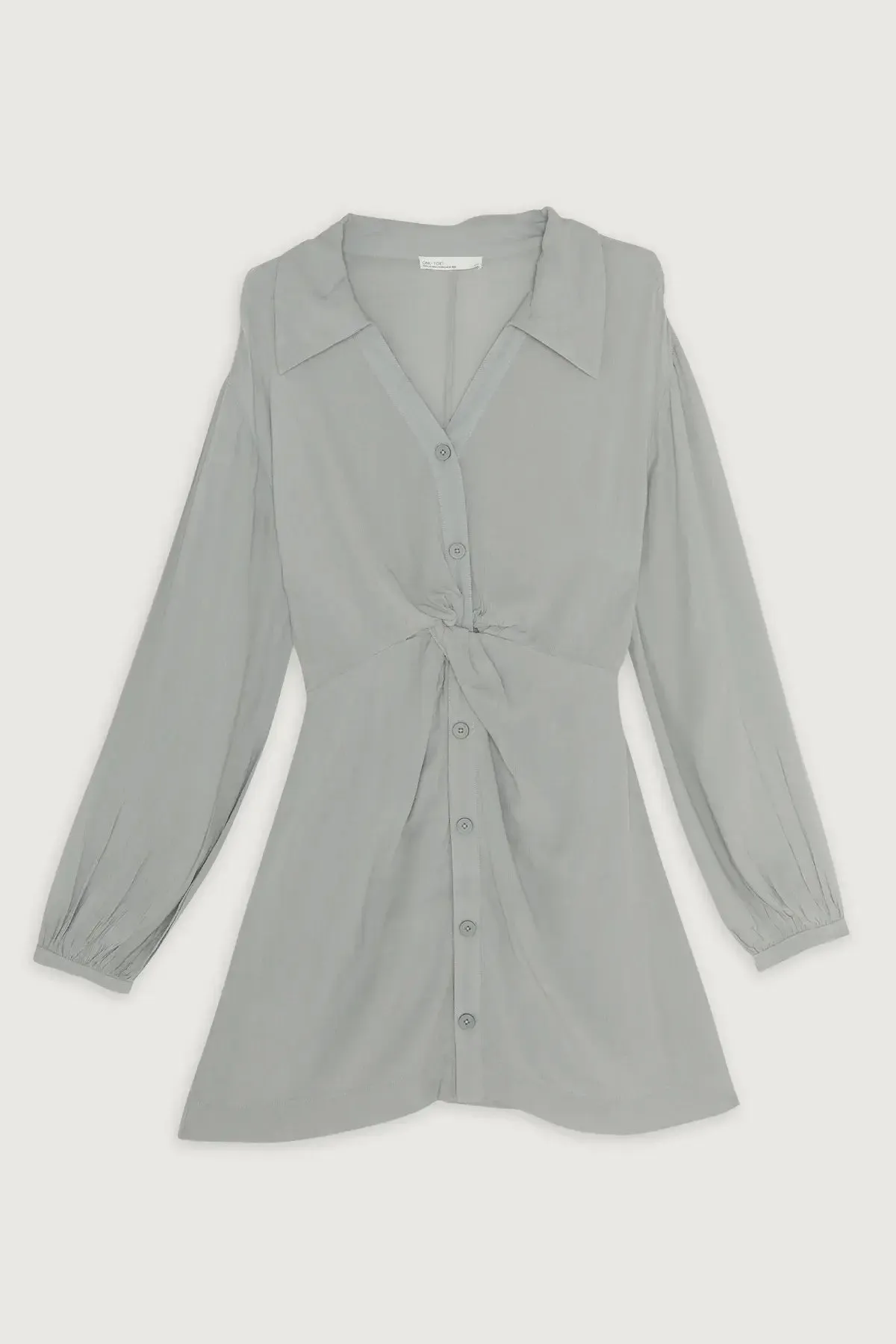 Knot Front Shirt Dress