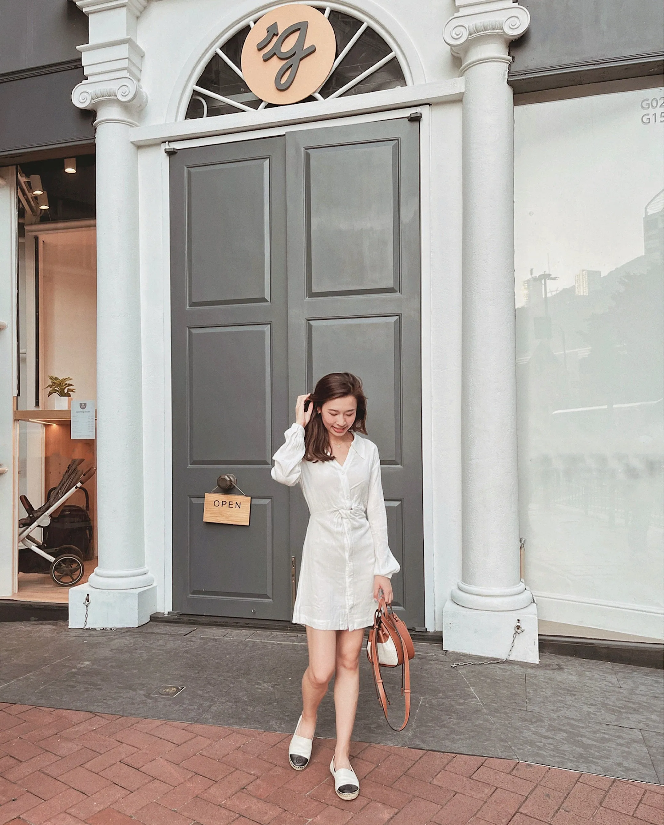 Knot Front Shirt Dress