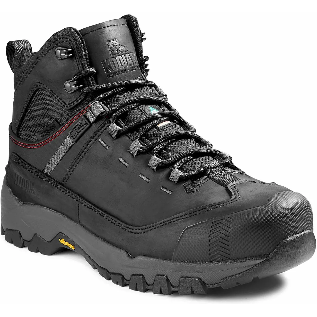 Kodiak Men's Quest Bound Composite Toe Waterproof Hiker Work Boot -Black- 4TELBK