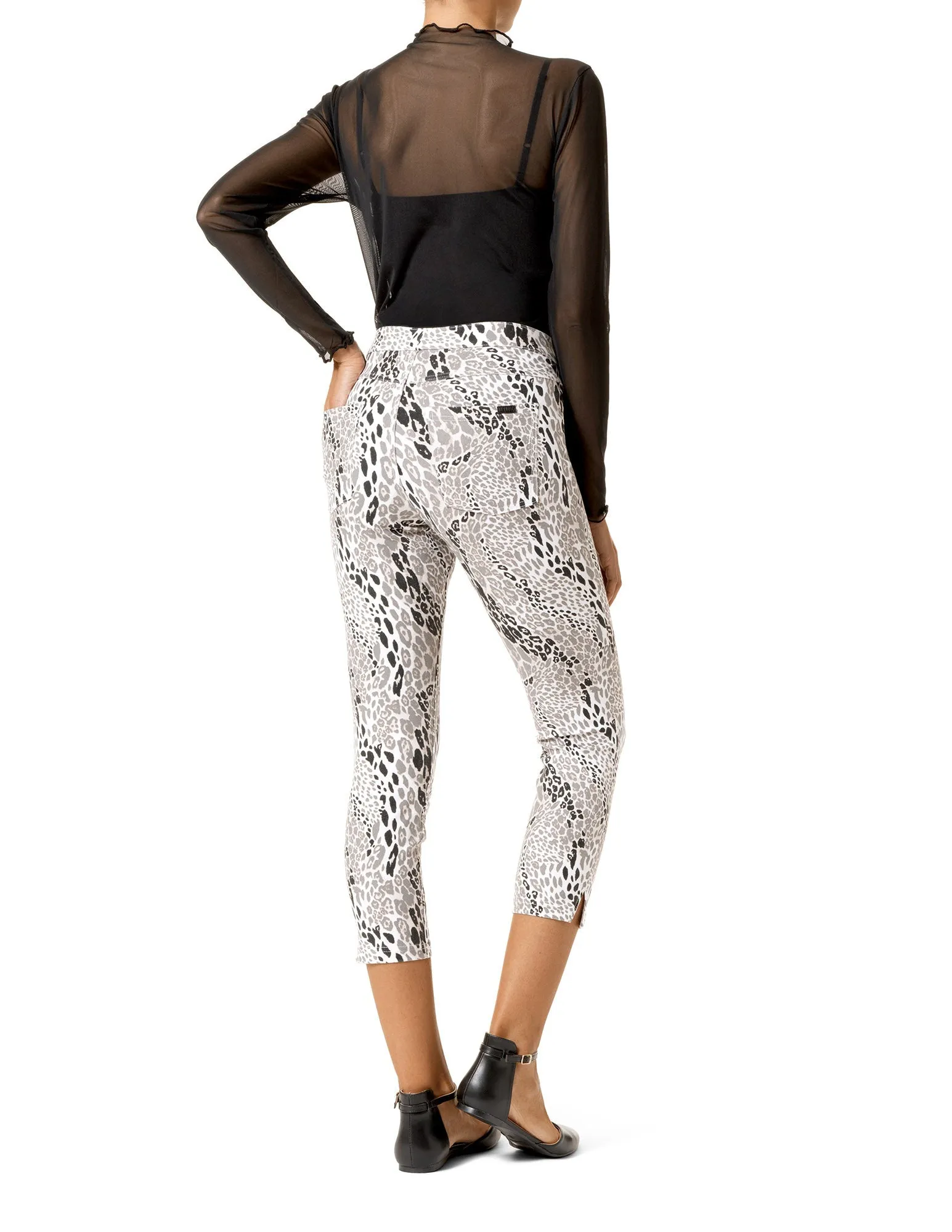 Leopard Essential Denim Capri