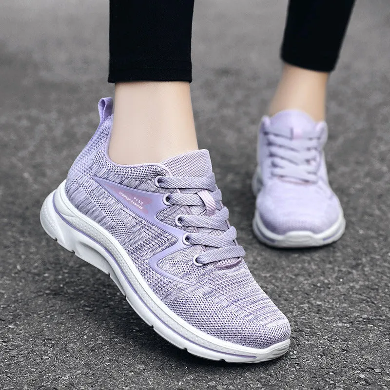 Lightweight Breathable Sneakers for Women with Almond Toe