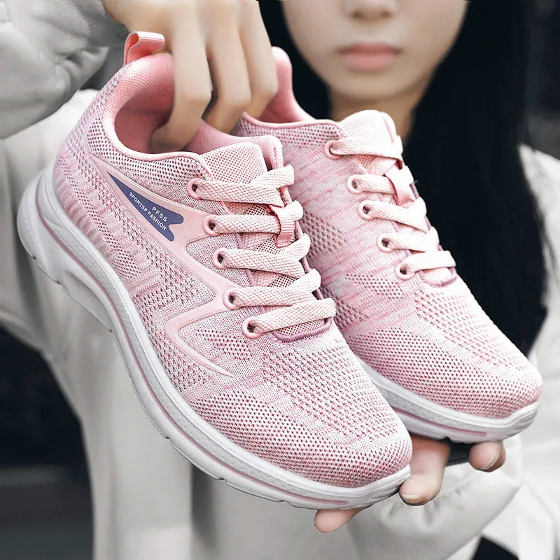 Lightweight Breathable Sneakers for Women with Almond Toe