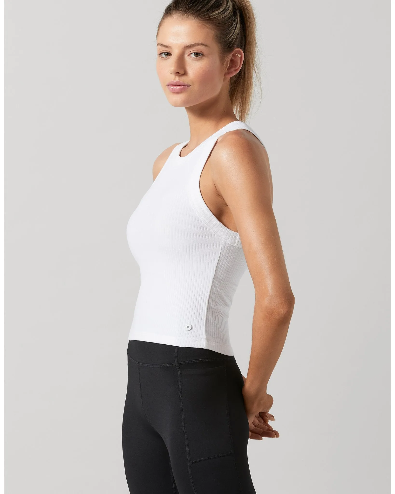 Lilybod Harmony Rib Tank - White