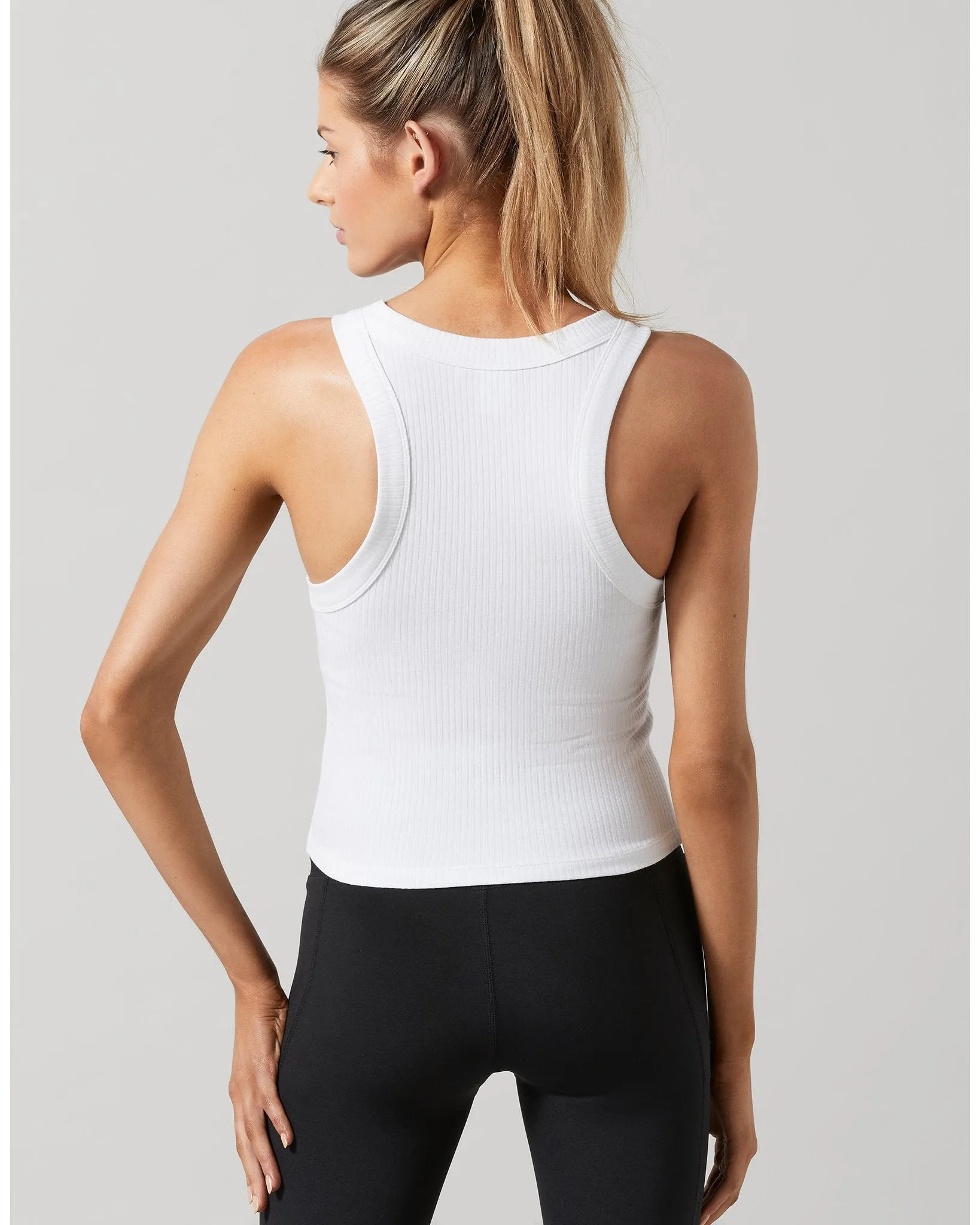 Lilybod Harmony Rib Tank - White