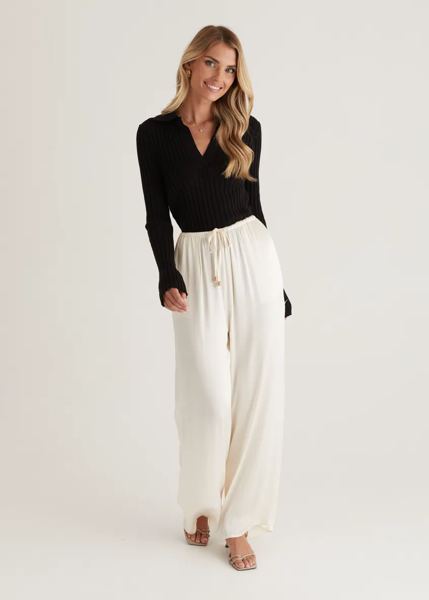 Lucie Knit Top - Black