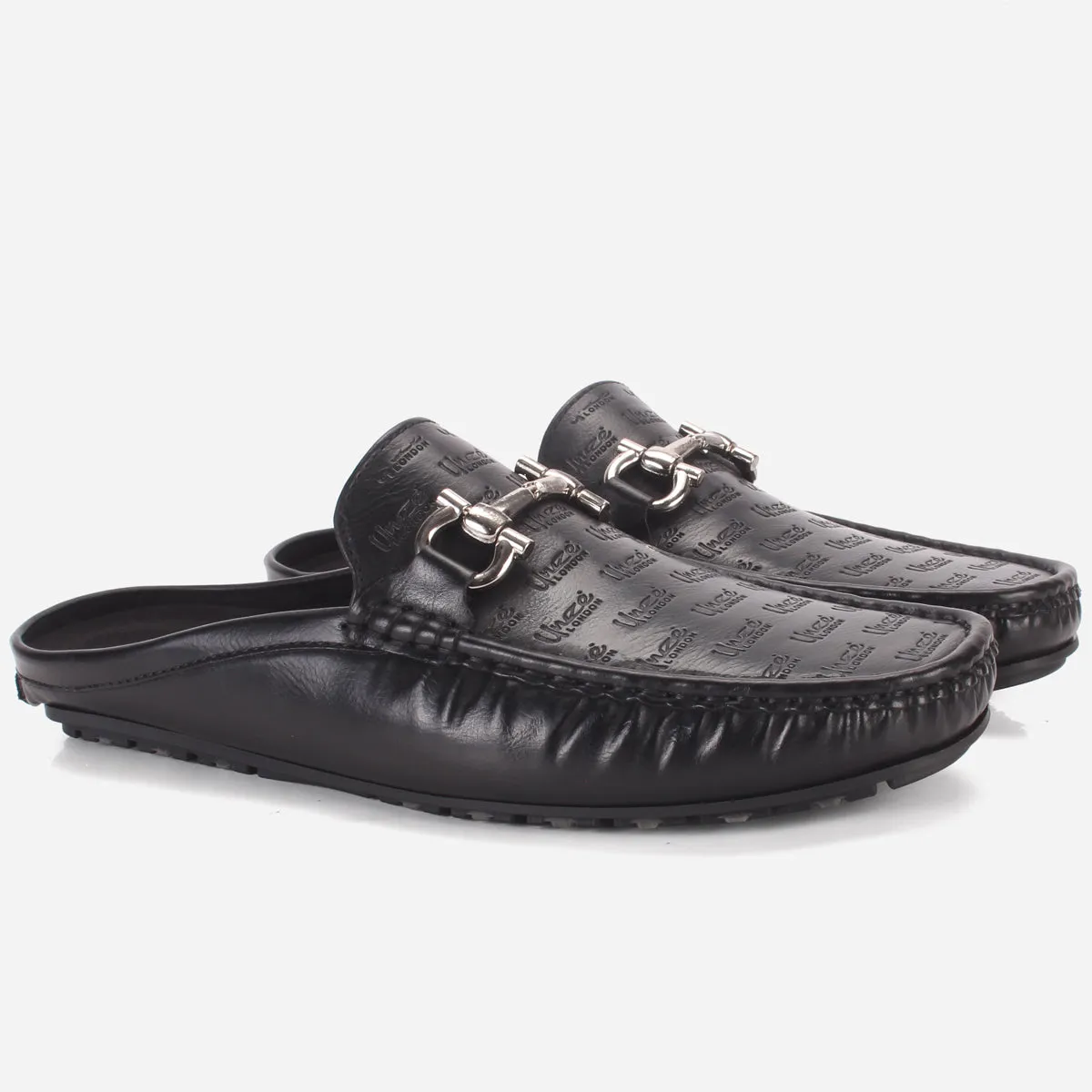 Mens "DARIO" Casual Open-Back Everyday Moccasins