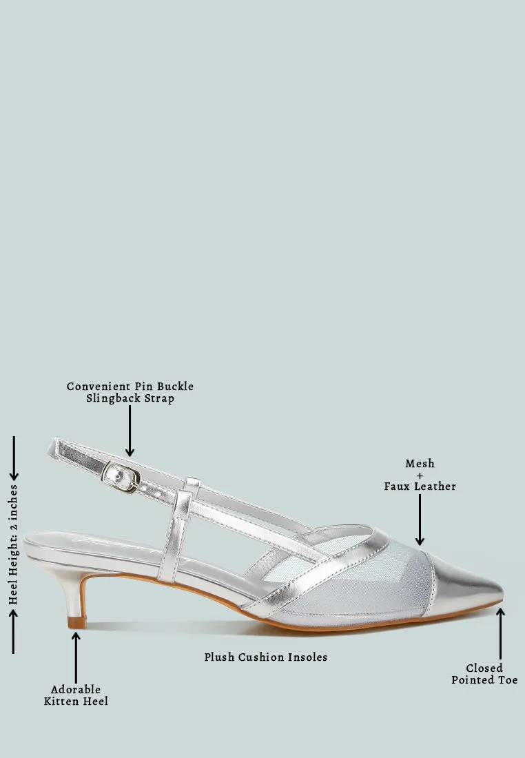 Mesh Slingback Sandals by RUW