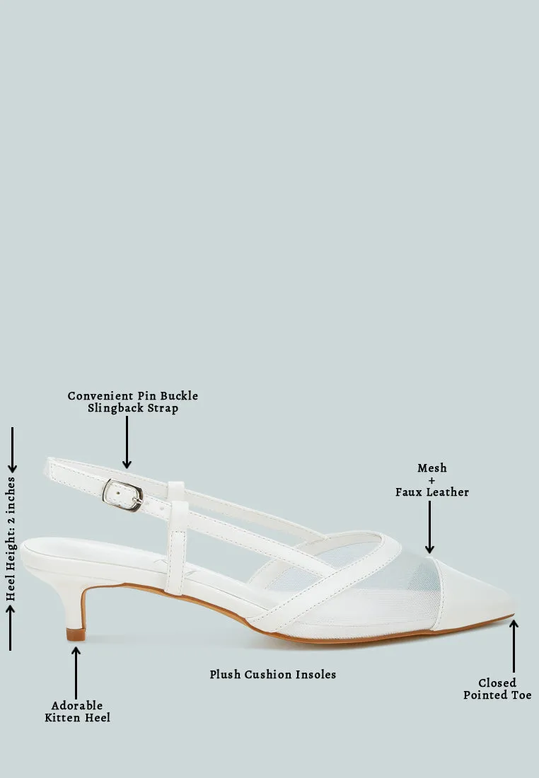 Mesh Slingback Sandals by RUW