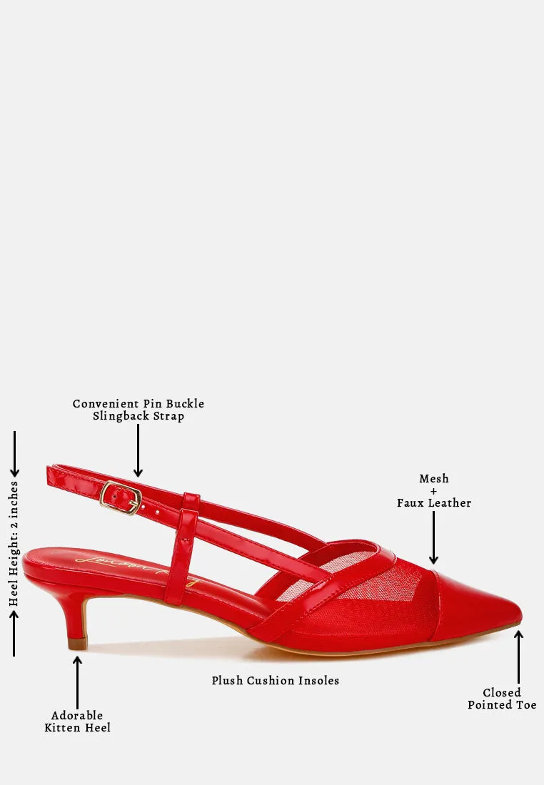 Mesh Slingback Sandals by RUW
