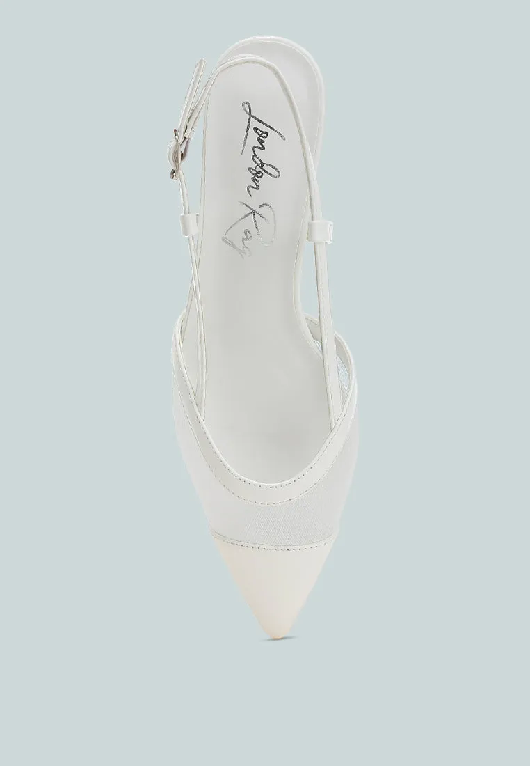 Mesh Slingback Sandals by RUW