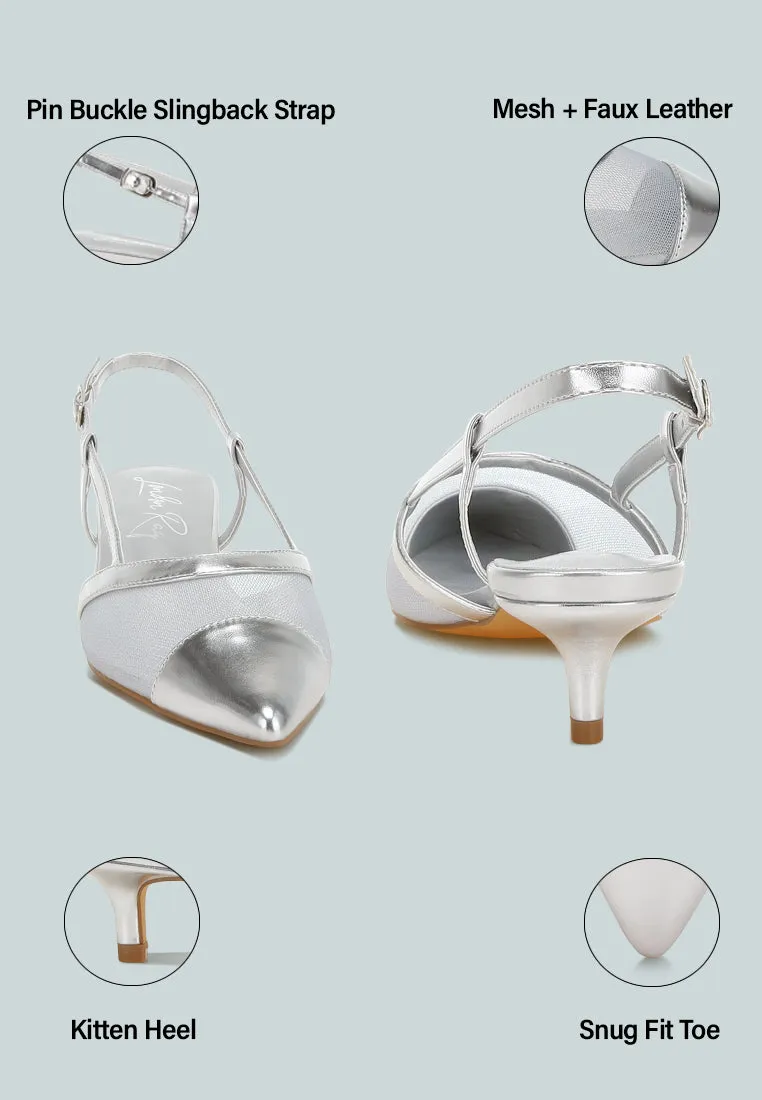 Mesh Slingback Sandals by RUW
