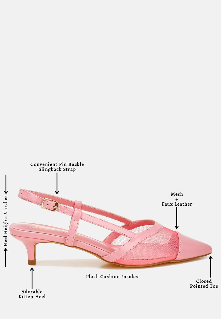 Mesh Slingback Sandals by RUW