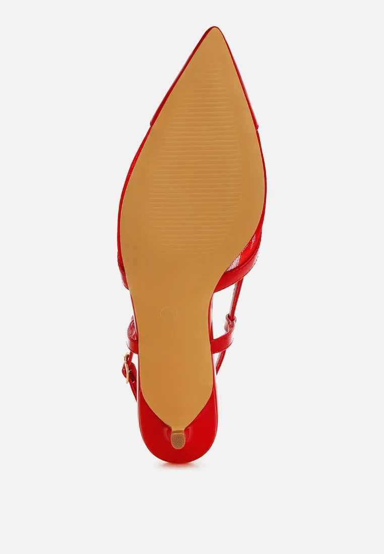 Mesh Slingback Sandals by RUW